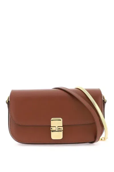 Apc Grace Clutch Hand In Noisette (brown)