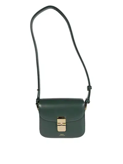 Apc Grace Mini Shoulder Bag In Dark Green