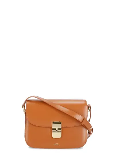 Apc Grace Shoulder Bag In Orange