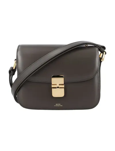 Apc A.p.c. Grace Small Bag In Anthracite