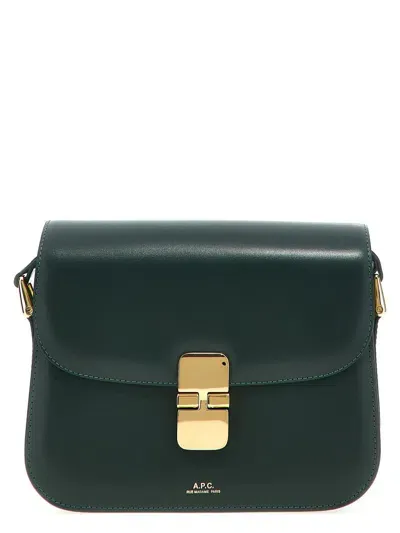 Apc A.p.c. 'grace Small' Crossbody Bag In Green