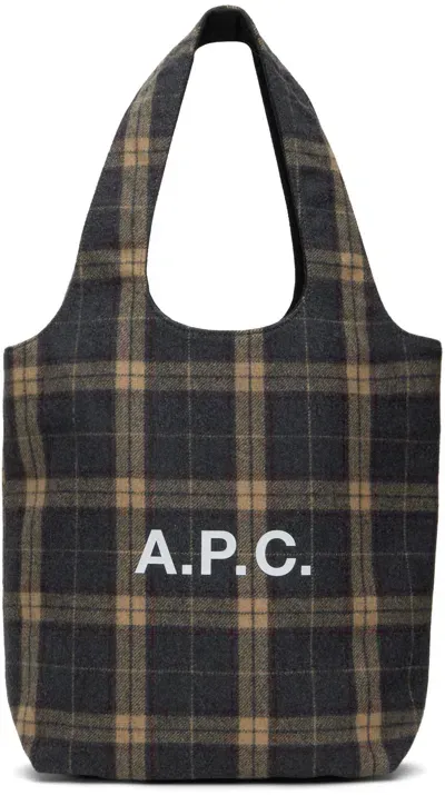 Apc A.p.c. Handbags. In Plc Heathered Anthra