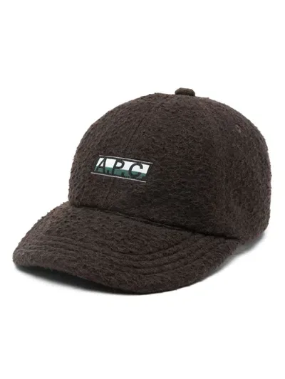 Apc Hat With Logo In Brown