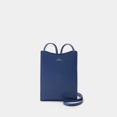 Apc Jamie Neck Pouch - A.p.c - Leather - Ocean Blue