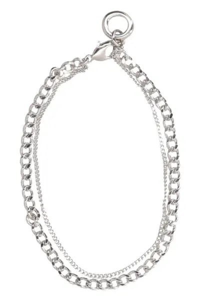 Apc A.p.c. Chained Bracelet In Silver