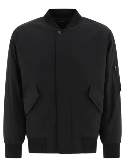 Apc Lightweight Hamilton Bomber In Black