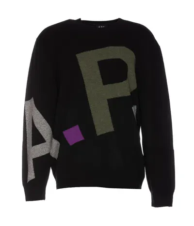 Apc Logo Pullover In Black