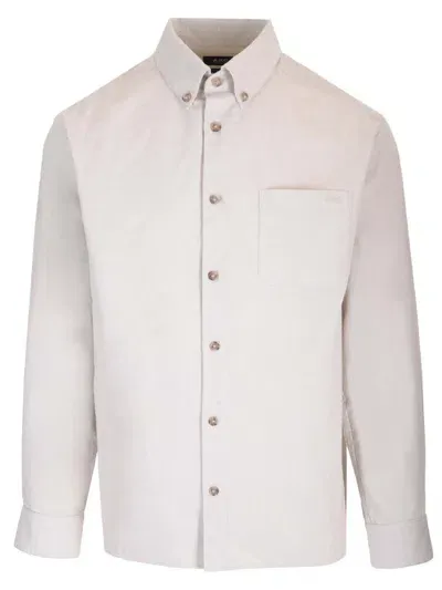 Apc Mateo Logo Shirt In White