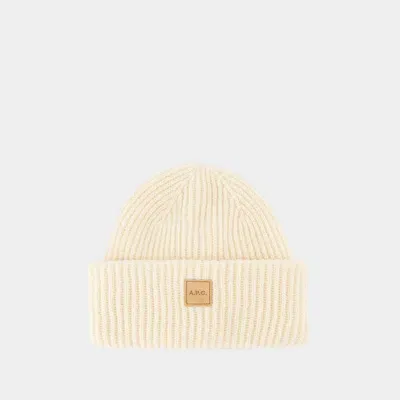 Apc A.p.c. Michelle Beanie In Beige