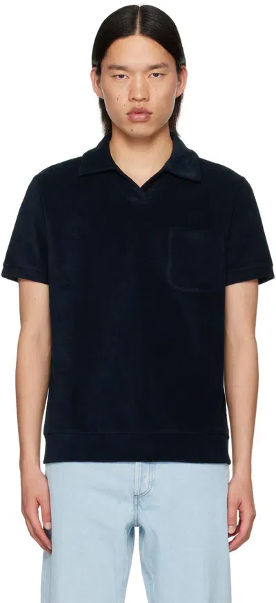 Apc Navy Augustino Polo In Iak Dark Navy