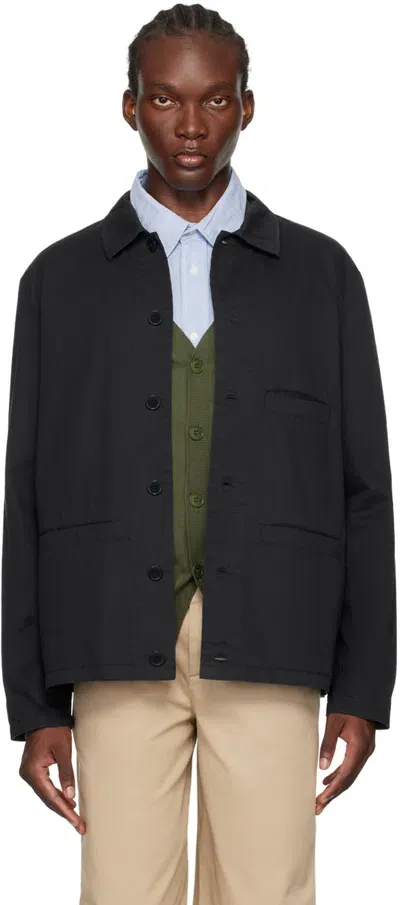 Apc Navy Vianney Jacket In Iak Dark Navy