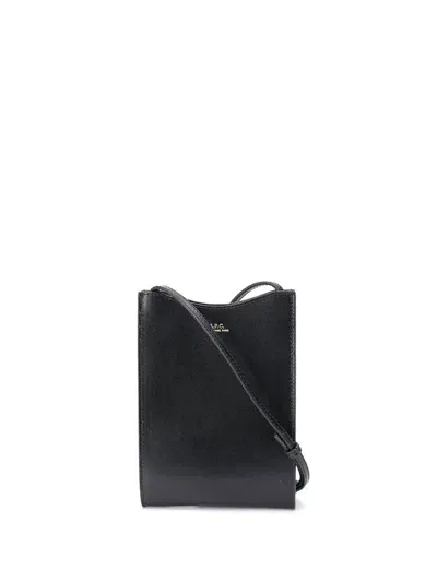 Apc A.p.c. Jamie Neck Pouch Bags In Lzz Black