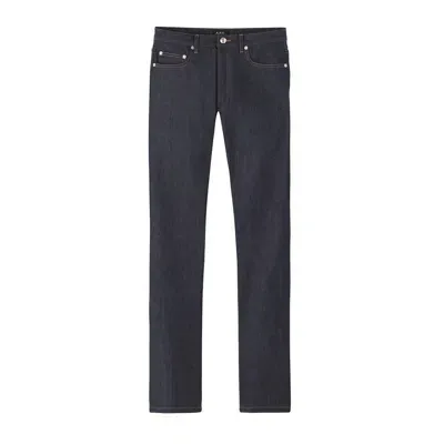 Apc New Standard Raw Denim Indigo Jeans In Blue