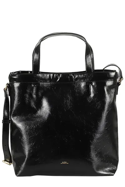 Apc A.p.c. Ninon Drawstring Tote Bag In Black