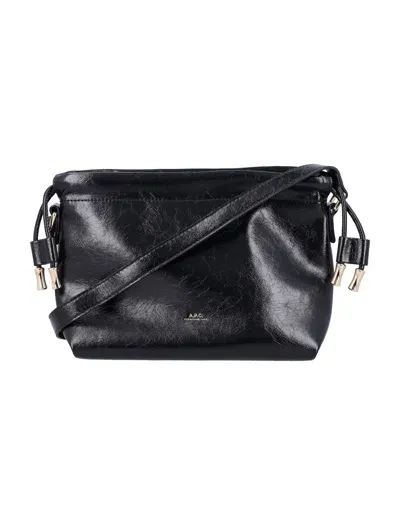 Apc Ninon Mini Shoulder Bag In Black