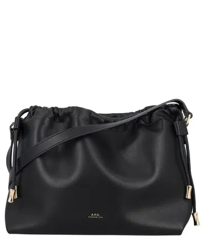 Apc Ninon Shoulder Bag In Black