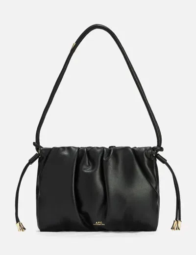 Apc Ninon Drawstring Crossbody Bag In Black