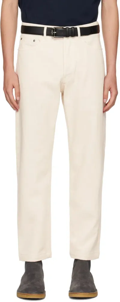 Apc Off-white Achille Jeans In Aad Ecru