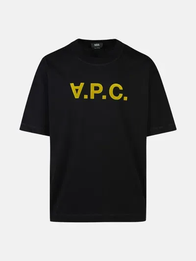 Apc 'over' Black Cotton T-shirt