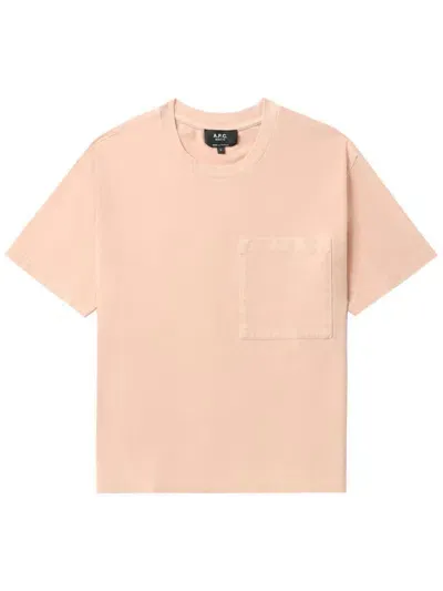 Apc Patch Pocket T-shirt In 中性色