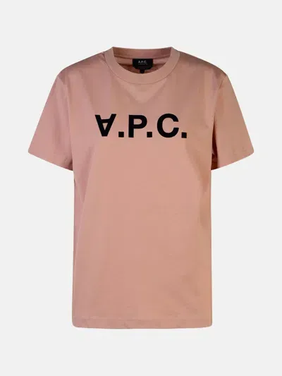 Apc Pink Cotton T-shirt