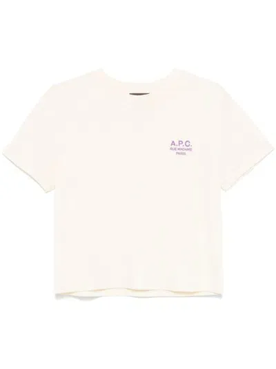 Apc Rue Madame T-shirt In Neutrals