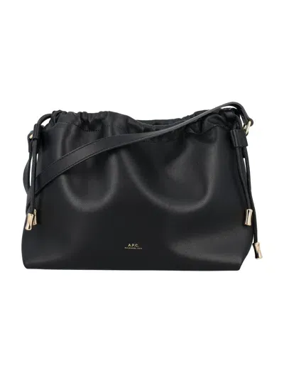 Apc A.p.c. Sac Ninon Shoulder Bag In Black