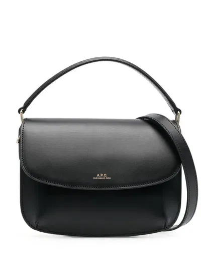 Apc Sarah Mini Bag Woman Black In Leather