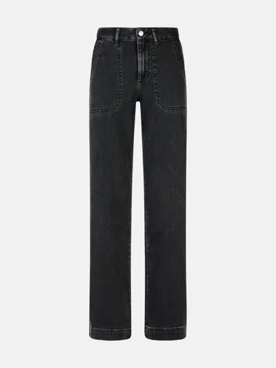 Apc 'seaside' Black Cotton Jeans