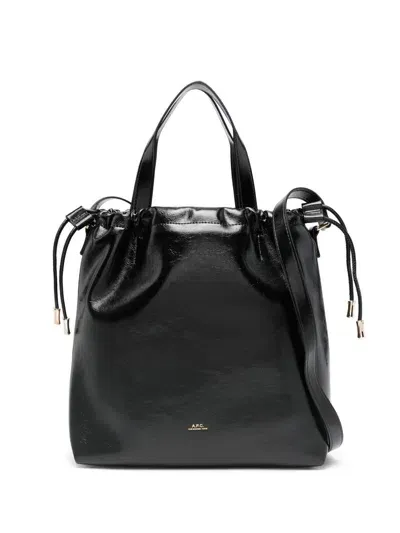 Apc A.p.c. Shopper Ninon Bags In Lzz Black