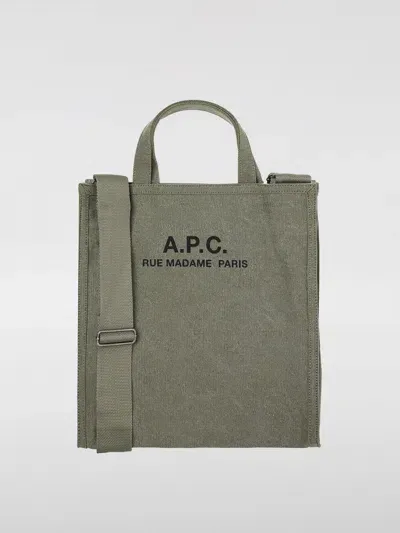 Apc A.p.c. Recovery Shopping Tote Bag In Green