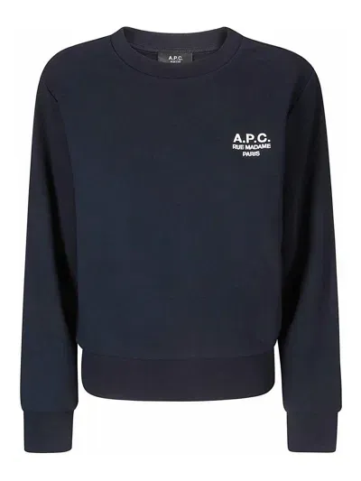 Apc Sweat Boxy Rue Madame In Black