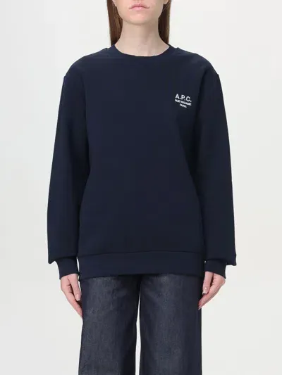 Apc Sweatshirt A.p.c. Woman Color Blue