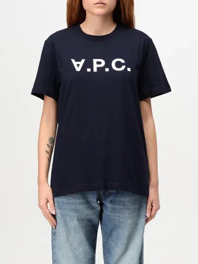 Apc T-shirt A.p.c. Woman Color Navy