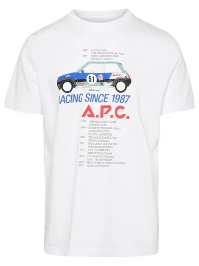 Apc Martin Cotton T-shirt In White