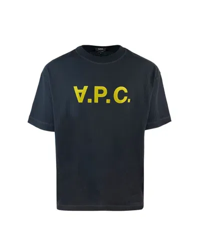 Apc T-shirt Standard Grand Vpc Nera In Noir/kaki