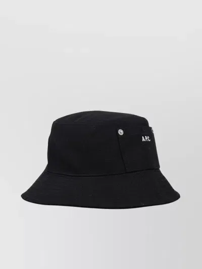 Apc Thais Bucket Hat Logo Patch In Black