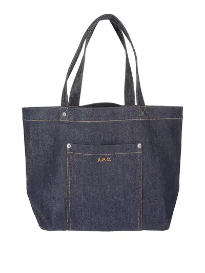 Apc Mini Thai Denim Tote Bag