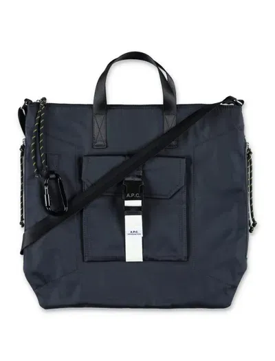 Apc Trek Tote Bag In Dark Navy