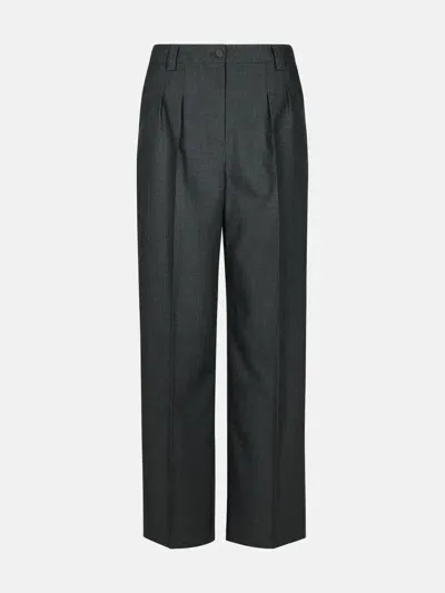 Apc 'tressie' Grey Virgin Wool Pants