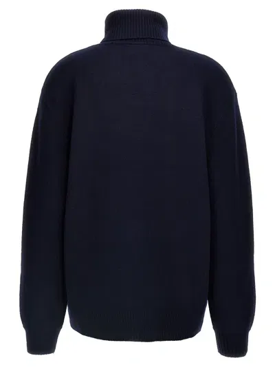 Apc Turtleneck Long-sleeved Jumper In Blue