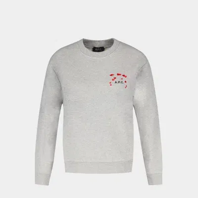 Apc A.p.c. Valentin Sweat In Grey