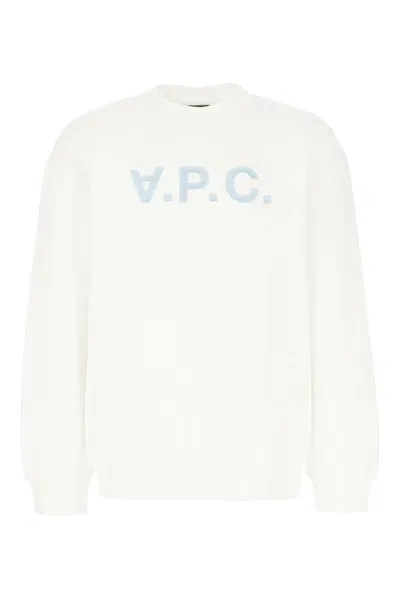 Apc A.p.c. Vpc Logo Oversized Sweatshirt In White