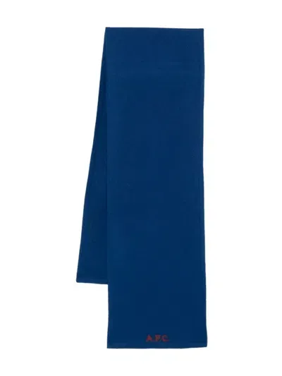 Apc William Scarf In Blue