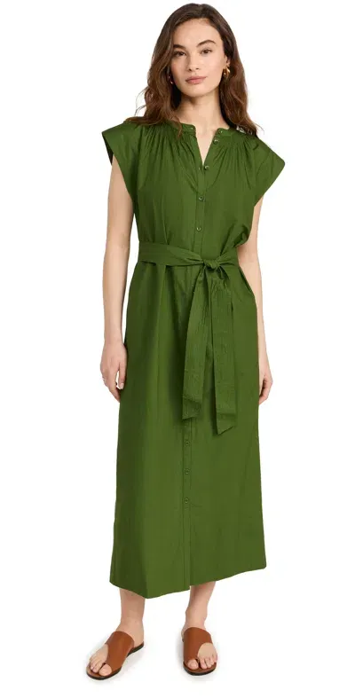 Apiece Apart Mirada Tank Dress Jardin In Green