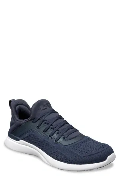 Apl Athletic Propulsion Labs Apl Techloom Tracer Knit Training Shoe In Navy/white