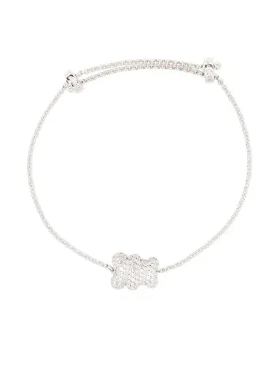 Apm Monaco Baby Baba Yummy Bear Bracelet In Silver