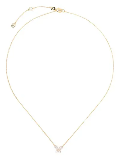 Apm Monaco Butterfly-pendant Chain Necklace In Gold