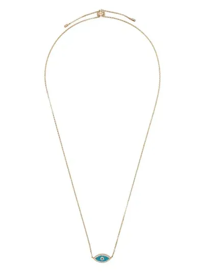 Apm Monaco Lucky Eye Adjustable Necklace In Gold