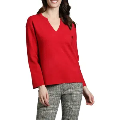 Apny V-neck Sweater In Red